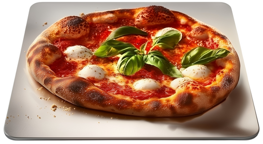 6mm Spezial Edelstahl Backstahl Plancha Schneidebrett Knetbrett (33 x 38 cm) – Nickelfrei & pflegeleicht – Pizza & Brot wie aus dem Steinofen – Optimierte Backleistung – Für Backofen, Grill | Made in EU